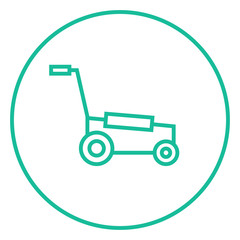 Lawnmover line icon.