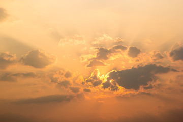 Beautiful sunset clouds