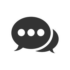 Speech bubbles icon. vector illustration
