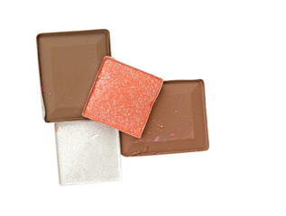 Eyeshadows set isolate (clipping path)