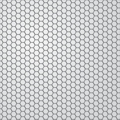 Naklejka premium Metal background. Hexagon holes