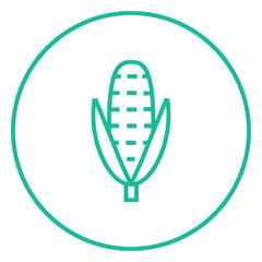 Corn line icon.