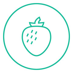 Strawberry line icon.