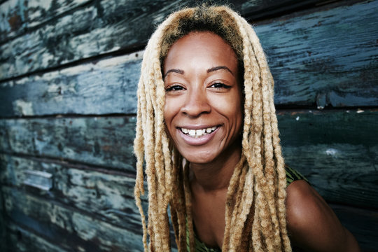 Portrait Of Woman With Dreadlocks