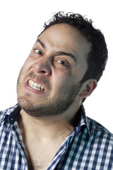 Obraz premium angry face of a guy