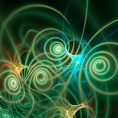 Abstract fractal illustration for creative design