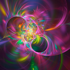 Abstract fractal illustration for creative design