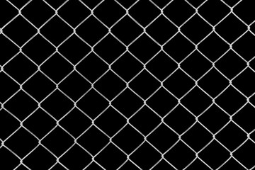 Naklejka premium treated fence grid on black background picture