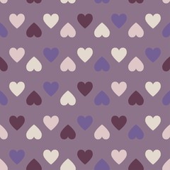 Hearts seamless pattern. Vector illustration