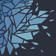 Abstract background. The effect of broken glass