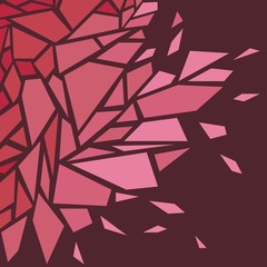 Abstract background. The effect of broken glass