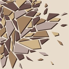 Abstract background. The effect of broken glass