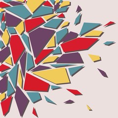 Abstract background. The effect of broken glass