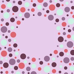 Color circle frame. Vector illustration
