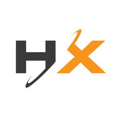 HX initial logo with double swoosh