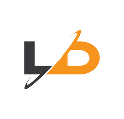 LD initial logo with double swoosh