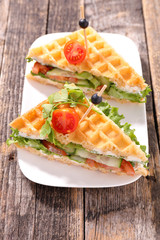 waffle sandwich