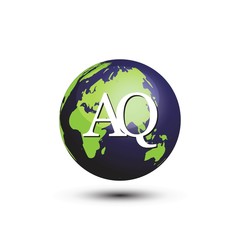 innitial letter globe logo vector