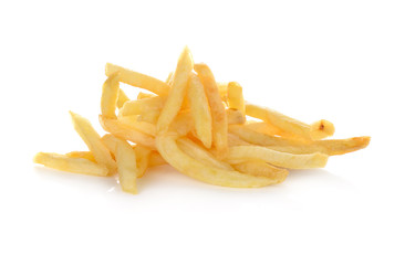 French fries isolated on white background