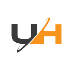 UH initial logo with double swoosh
