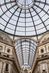 La galleria Vittorio Emanuele II di Milano.
