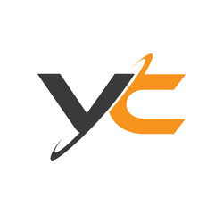 VC initial logo with double swoosh

