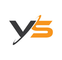 VS initial logo with double swoosh

