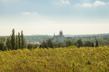 Stadtansicht Mei&szlig;en im Herbst