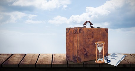 Obraz premium Composite image of picture of travelling