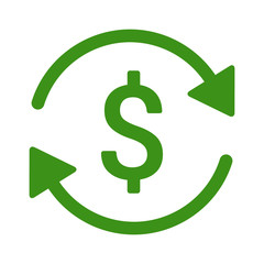 Automatic recurring payments or passive income line art icon for apps and websites