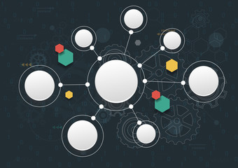 Abstract technological background