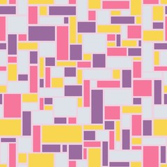 Mosaic seamless from rectangles - vector illustration