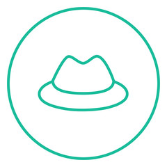 Classic hat line icon.