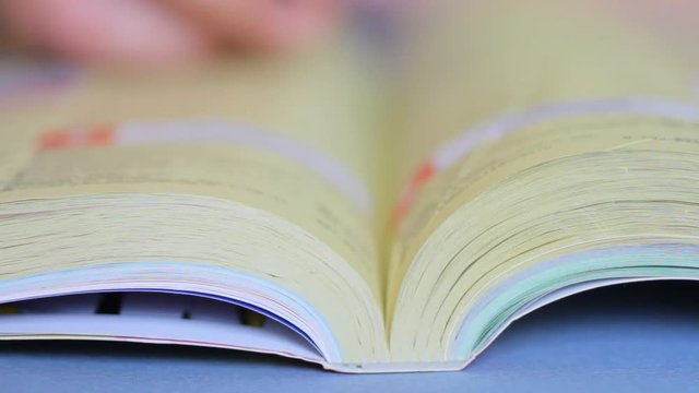 phonebook closeup, selective focus