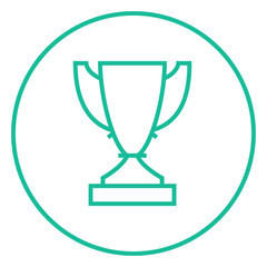 Trophy line icon.