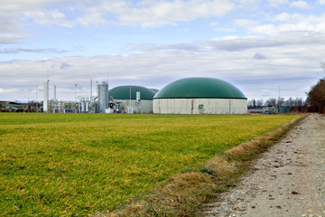 Fototapeta na wymiar Biogas plant 