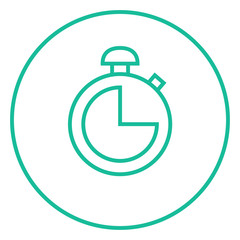 Stopwatch line icon