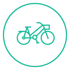 Bicycle line icon.