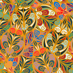Abstract ethnic seamless pattern 