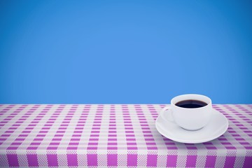 Composite image of cup of coffee