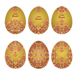Floral ornamental eggs.