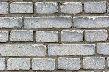 Obraz premium Old brick wall background, white brick texture