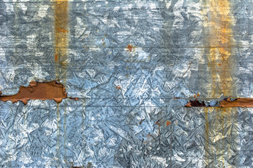 Old rusty sheet metal background, rust texture