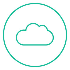 Cloud computing line icon.