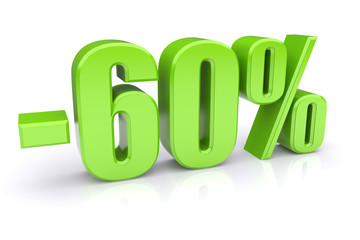60% discount on a white
