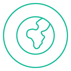 Globe line icon.