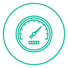 Speedometer line icon.