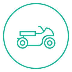 Motorcycle line icon.