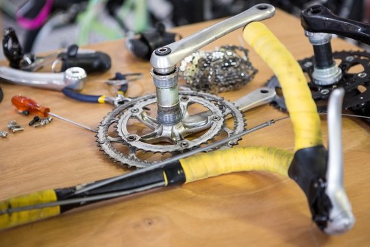 Close-up of vehicle parts - Powered by Adobe