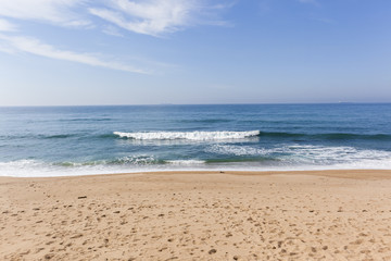 Fototapeta na wymiar Beach Ocean Blue horizon coastline